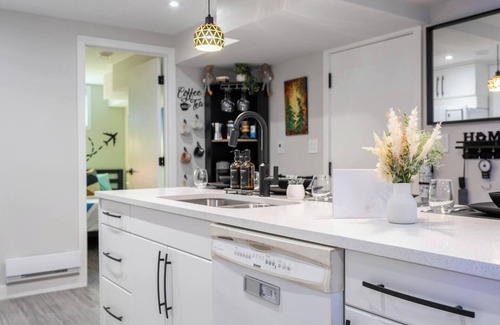 Northeast Edmonton Apartment | Art, comfort, and fun just 15 minutes to downtown and steps from shops