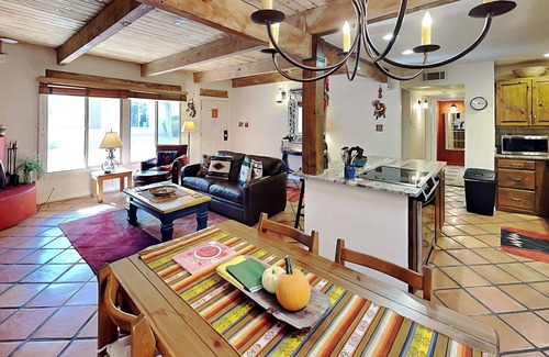 Northeast Santa Fe Condo | Artist Rd 7 | Cozy Fireplace, Pool Access, Centrally Located