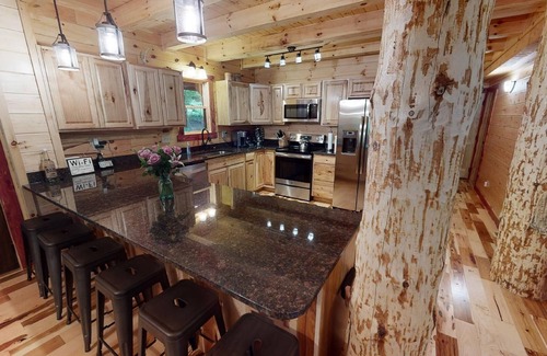 Logan Cabin | Aspen Hollow Lodge: Luxurious 5 Bedroom/4 Bathroom Space for 18 in Hocking Hills