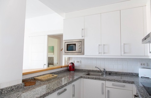 Poris de Abona Apartment | At sea level, and overlooking the beach. Apartment with terrace and 8 hrs of sun