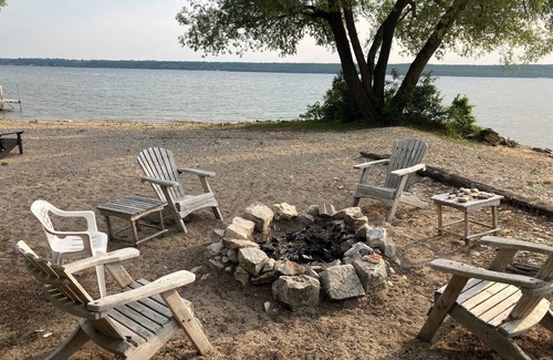 Sturgeon Bay Cabin | At The Bay. located on the beach.