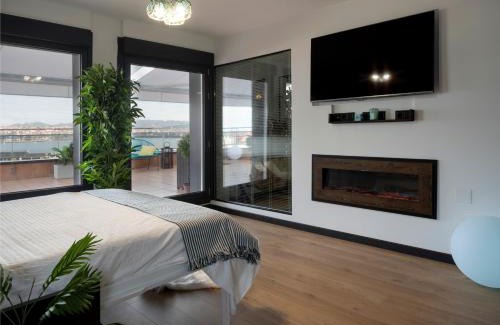 Santurtzi Apartment | Atico Lujo Costa Vasca Bilbaoterraza mar jacuzi