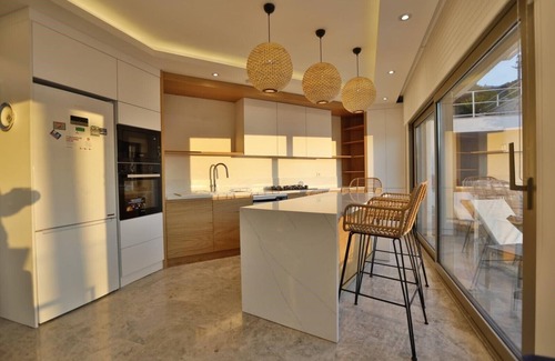 Kalkan Villa | Award Winning Panoramic 4-bed/bath villa 100 m. from beach, pool, jacuzzi, sauna