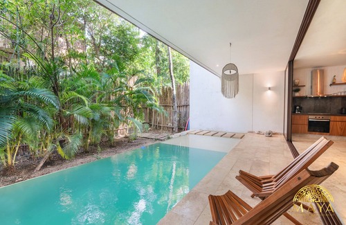 Zama Resort | BajoCielo107 Lux 2BR Condo Priv Pool in Aldea Zama