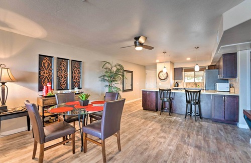 Lake Havasu City Condo | Balcony & Grill: Beachfront Lake Havasu City Condo