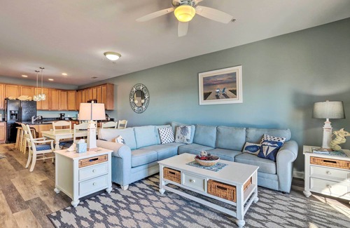 Ocean City Condo | Balcony w/Inlet View: Dtwn Ocean City Condo