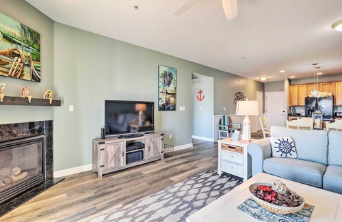 Ocean City Condo | Balcony w/Inlet View: Dtwn Ocean City Condo