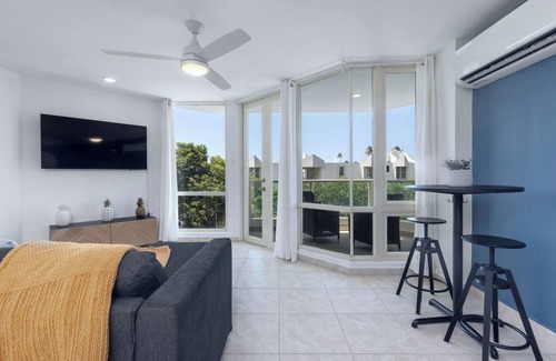 Herreras Apartment | Balcony With Views | Beachfront | Nice Pool