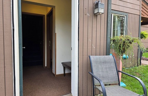 Ironwood Apartment | Be Self Sufficient at our resort! Condo #1 inside the Lodge at North Ironwood Acres Resort. A private two level apartment style rental that sleeps 1-8 people. Kitchenette. 5 beds! 2 bathrooms. DOG FRIENDLY!