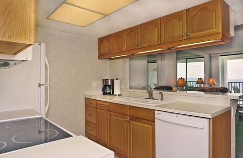 Port Canaveral Condo | BEACH FRONT TOP FLOOR w/Private Balcony - Master Bedroom & Living Room on Ocean