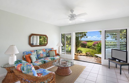 Poipu House | Beach Place Duplex, Enjoy Ocean & Lush Garden Views - Poipu Beach Park