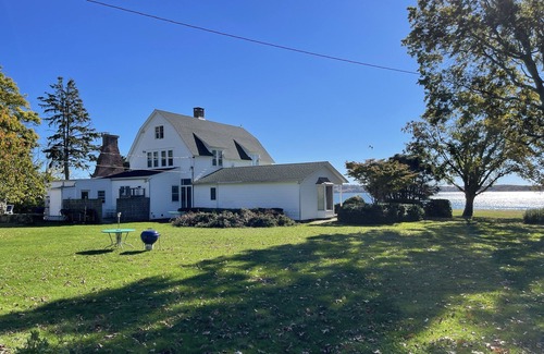 Pipes Cove House | Beach/Waterfront 7.2 ac Estate with Dockage -40 ft