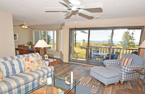 Glen Arbor Condo | Beachfront condo with Lake Michigan views, deck, washer/dryer, fireplace, WiFi