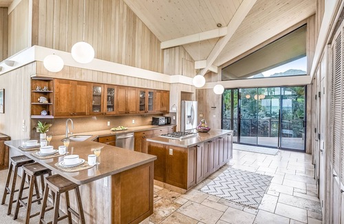 Anahola House | Beachfront estate with ocean views, private hot tub, beach gear & enclosed yard