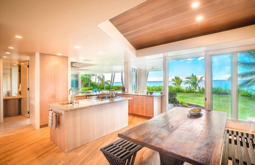 Kilauea House | Beachfront home with detached guest studio on Anini Beach