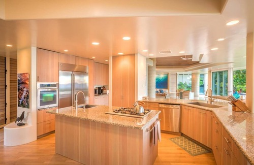 Kilauea House | Beachfront home with detached guest studio on Anini Beach