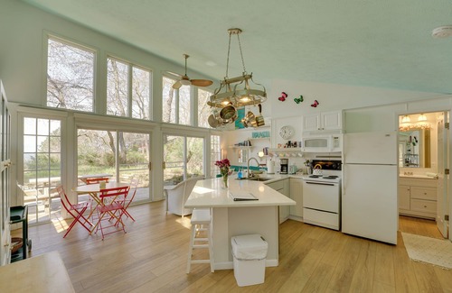 Muskegon Cottage | Beachfront Lake Michigan Cottage: Fire Pit & Deck