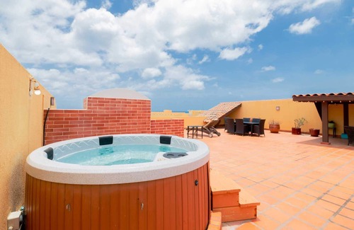 Oranjestad-West Condo | Beachfront - Surround View 4BR Penthouse - P516