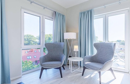 Ostseebad Wustrow Apartment | Beautiful 5-star vacation apartment Rundblick between the Bodden and the Baltic Sea