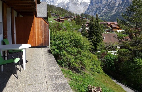 Grindelwald Apartment | Beautiful apartment for 3 people with WIFI, TV, terrace, panoramic view and parking