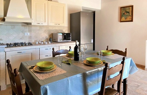 Guardistallo Apartment | Beautiful apartment for 3 people with WIFI, A/C, pool, patio and pets allowed