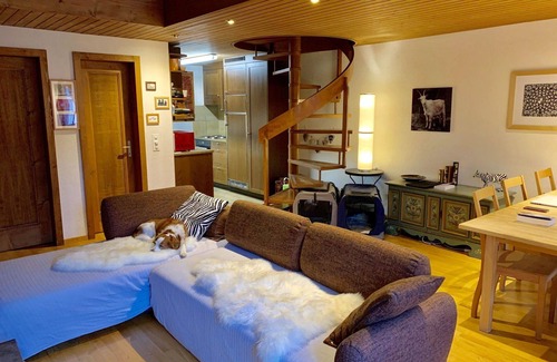 Saanen Apartment | Beautiful apartment for 6 guests with WIFI, TV, balcony and pets allowed