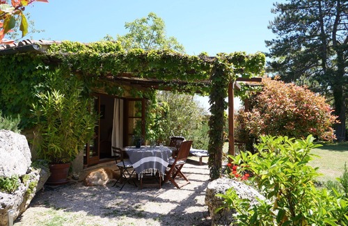 Montieri House | Beautiful apartment in villa for 4 people with pool, terrace and pets allowed