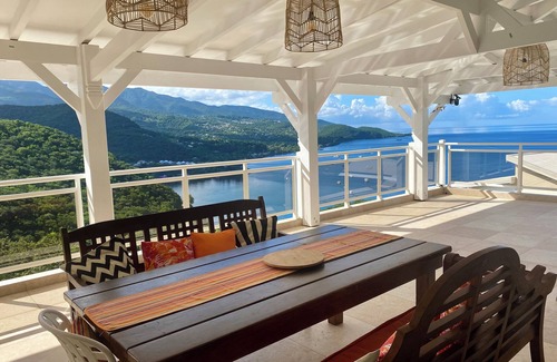 Malendure Villa | beautiful architect design brand new villa exceptional Caribbean sea view