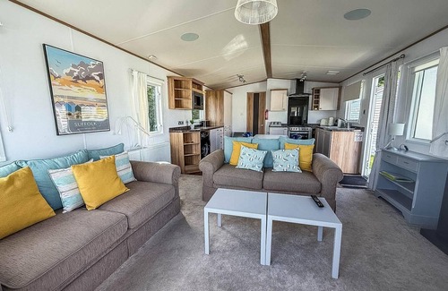 Saxmundham House | Beautiful caravan with decking at Carlton Meres Holiday Park, Suffolk ref 60022M