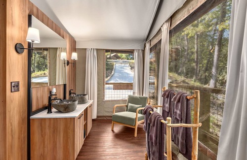 Zirconia Cabin | Beautiful Crafted Firefly Tent surrounded by Pristine Wilderness at Tuxedo Falls