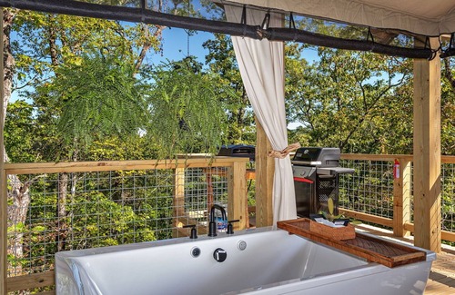 Zirconia Cabin | Beautiful Crafted Firefly Tent surrounded by Pristine Wilderness at Tuxedo Falls