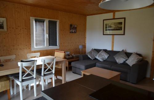 Saint-Germain-de-Tallevende-la-Lande-Vaumont Ski Chalet | Beautiful lake view 3 bedroom chalet.