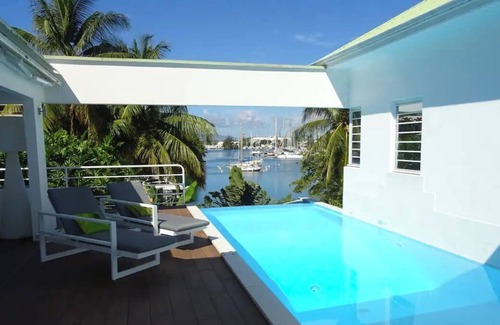 Bas du Fort Villa | Beautiful modern villa facing the lagoon
