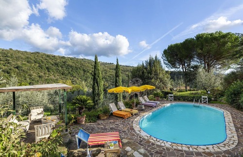 Greve in Chianti Villa | Beautiful private villa with WIFI, A/C, private pool, TV, patio, panoramic view and parking