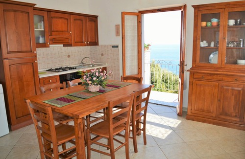 Aia House | Beautiful semi-detached house with views of sky, woods and sea