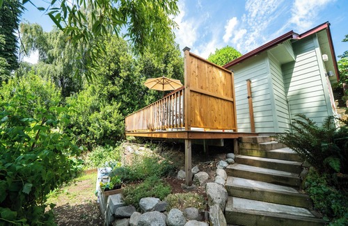 Fremont Apartment | Beautiful studio with private deck & parking