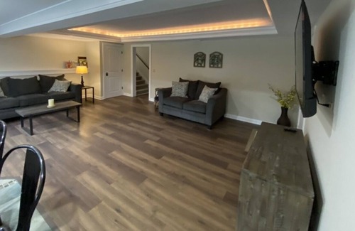 Queensbury House | Beautiful vacation home with gorgeous mountain pool with great outdoor space!