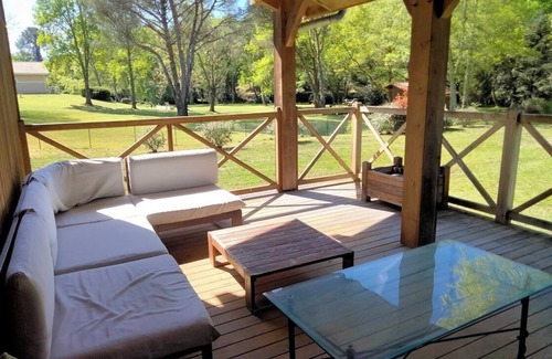 Levignacq House | Beautiful wooden house on the banks of a stream.