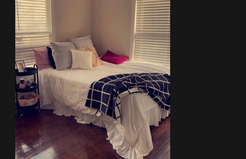 San Angelo House | Bedroom for rent. Shared common spaces.