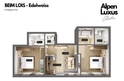 Gerlos Apartment | BEIM LOIS Edelweiss - AlpenLuxus Collection