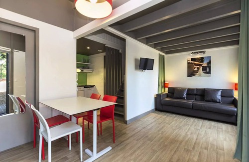 Les Estagnots Apartment | Belambra Clubs and Residence Seignosse - Estagnots - Classic Duplex Apartment 1 Bedroom 5 People Sleeping area Terrace Pine forest