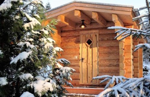 Bielatal Apartment | Berghütte mit Finnischer Blockhaussauna