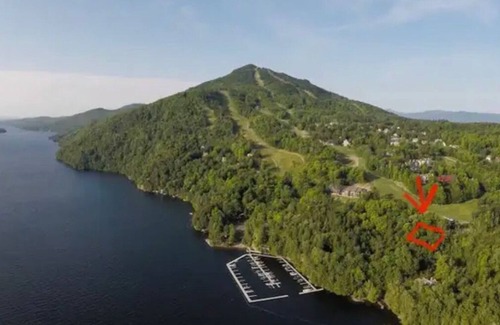 Owl's Head Ski Resort Condo | Best of both worlds! Steps from the chairlift & a dock on the Memphrémagog lake