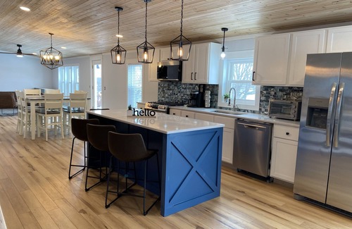 Rapid City House | Best View on Torch lake! Private frontage, boat dock and across from the sandbar