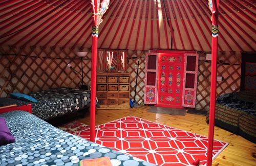 Indian Brook Resort | Big Red Yurt at Cabot Shores Wilderness Resort