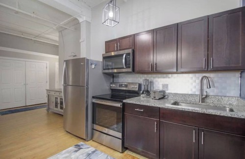 Detroit Apartment | Blue Dream Downtown/POOL TABLE