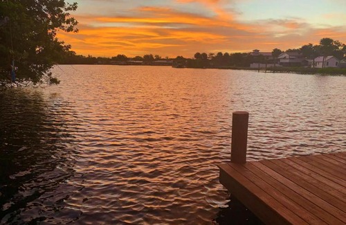 Ruskin House | Blue Heron House, Private 4 BR Waterfront w Heated Pool and Fire Pit