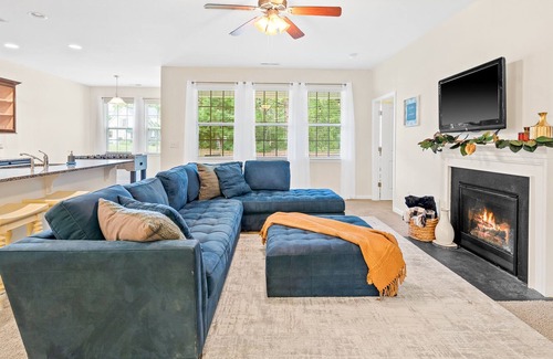 Zebulon House | Blue Mallow retreat with pool access in the heart of Zebulon