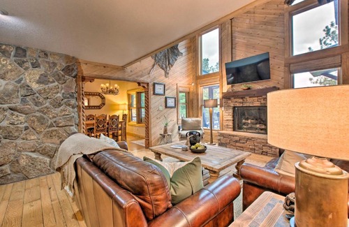 Angel Fire House | Blue Spruce Cabin with Hot Tub and Resort Amenities