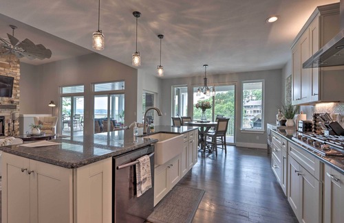 Osage Beach House | Boat Dock & Fire Pit: Luxe Osage Beach Lake House!